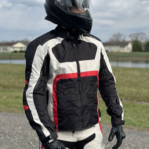Nouvelle veste en cuir textile personnalisée pour moto, imperméable, pour motocycliste, textile pour moto, vêtements de course automobile - Product Image 2