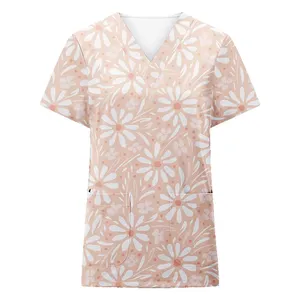 Ensemble de gommage d'infirmière médicale personnalisé de qualité Uniforme de survêtement en jersey à la mode pour les hôpitaux Tissu de qualité - Product Image 5