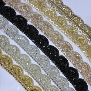 Vestidos de Novia de Lujo Ecológicos con Bordado Floral y Lentejuelas, Ribete de Encaje, Borde de Malla de Poliéster Personalizado, Alta Calidad al por Mayor - Product Image 5