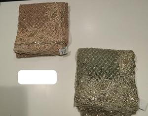 ผ้าส่าหรีผ้าจอร์เจียน้ำหนักเบามีสไตล์พร้อมลายปักรายละเอียดเหมาะสำหรับงานปาร์ตี้และโอกาสแบบดั้งเดิม - Product Image 5