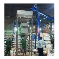 Machine d'emballage semi-automatique TBM-SG02-A pour scellage à chaud, idéale pour sacs de 10kg-50kg de sel alimentaire, engrais, granulés, PVC, plastique, sachets et sacs en papier