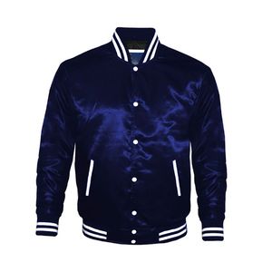 Veste universitaire personnalisable de haute qualité en spandex/polyester |   Veste bomber unisexe, baseball, printemps, respirante, streetwear, mode - Product Image 1