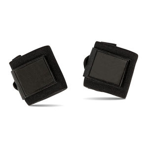 Muñequeras de levantamiento de pesas antideslizantes transpirables de algodón con precio al por mayor superventas con bucles para el pulgar Servicio OEM unisex - Product Image 3