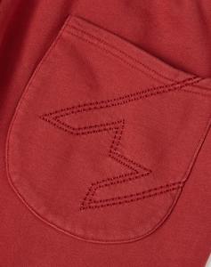 กางเกงวอร์มสำหรับวิ่งของผู้ชายกางเกงเอวสองชั้นผ้าฟลีซผ้าฝ้ายซีดจางขาบานกว้างสไตล์ลำลอง - Product Image 6