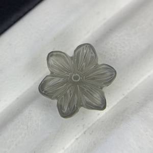 La mejor calidad, gris piedra lunar hecha a mano, flor tallada, Natural piedra preciosa, efecto de cambio de Color, joyería Premium a granel ZAHARA - Product Image 5