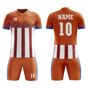 OEM Custom Men Fußball uniform/Hochwertige Sublimation Plain Fußball uniform/Polyester Fußball trikot Kits Fußball uniform Männer - Product Image 1