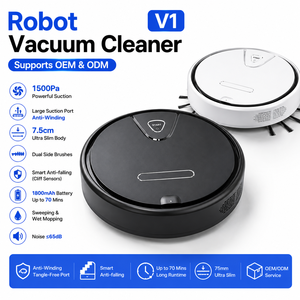 Robot Aspiradora Inteligente Totalmente Automático con Inducción Infrarroja, Múltiples Modos, Todo en <span class=keywords><strong>Uno</strong></span>, Húmedo y Seco para el Hogar - Product Image 1