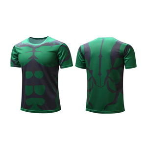 การออกแบบที่กําหนดเองสีทึบแขนสั้นคอกลมลําลองลายเสื้อยืดระเหิดสําหรับผู้ชาย - Product Image 1