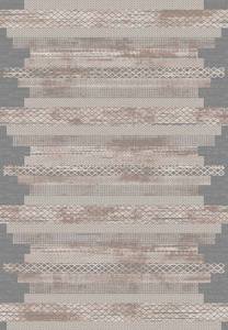 Tapis d'art moderne traditionnel tissé à la machine, à poils ras, écologique, adapté aux animaux domestiques, en PET, PP thermosoudé, mélange PES, poils de 11 mm, 462k - Product Image 2