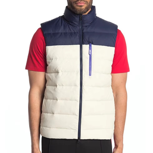 <b>Men's</b> Sleeveless Puffer Jacket Custom Color Breathable Winter Warm <b>Vests</b> with Stand Collar Hot Sales New Casual Puffer <b>Vest</b> - Product Image 1