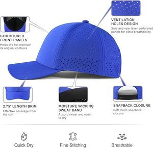 หมวกแก๊ปผ้าฝ้ายตาข่ายปักลาย5แผง, หมวกทรูเกอร์พิมพ์โลโก้ได้ตามต้องการ - Product Image 5