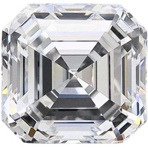 Diamante de Laboratorio Asscher de 4 Quilates, Corte Asscher, Claridad VVS2, Color F, Certificado IGI - Product Image 2