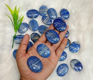 ลาพิส ลาซูลี รูปไข่ ทรงคาโบชอง ขัดเงา สีน้ำเงิน หินคริสตัลธรรมชาติ สำหรับเสริมฮวงจุ้ย รีกิ บรรเทาความเครียด ขายส่งจำนวนมาก จากกูร์เจียต์ - Product Image 4