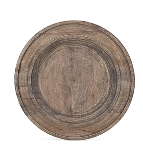 Assiettes de présentation en bois design sculpté Assiettes de présentation en bois et plateaux de service forme ronde et au meilleur prix - Product Image 6