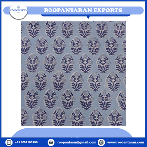 Tendance 5 Yard Main Bloc Imprimé Voile Tissu 100% Doux 150gsm Coton Nouvelle Tendance Tissé Tricoté Patrimoine Culturel Chemises - Product Image 6