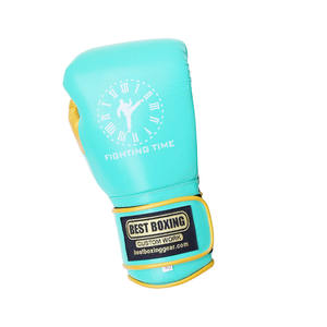 Guantes de boxeo de cuero PU con logotipo personalizado para entrenar guantes de boxeo profesionales de lucha y fitness - Product Image 3