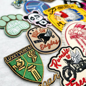 Parches Bordados Personalizados con el Logotipo y Color de la Marca Pontiac Eagle Peace Panda, con Diseños de Flores y Alfabeto, Estilo Cosido, para Hombre y Mujer - Product Image 4