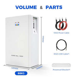 Lifepo4ไฟฟ้า300Ah 51.2V IP65ติดผนังพลังงานแสงอาทิตย์บ้านระบบไฮบริดที่แยกแบตเตอรี่ลิเธียมเหล็กฟอสเฟต15KW 10KW 5KW IP65แยกแบตเตอรี่ลิเธียมเหล็กฟอสเฟต - Product Image 2