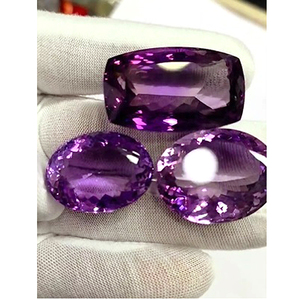 พลอย3-Pcs สีฟ้าหลวมคุณภาพสูงพลอยอเมทิสต์ธรรมชาติเจียระไนในรูปไข่ขนาด30มม. รูปแปดเหลี่ยม40มม. 254ซม. สำหรับเรา $168ทั้งหมด - Product Image 4