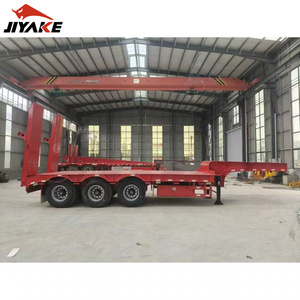 Semi-<span class=keywords><strong>remorque</strong></span> à plateau surbaissé pliable à col de cygne de haute qualité, 3 <span class=keywords><strong>essieux</strong></span>, 60 tonnes, <span class=keywords><strong>remorque</strong></span> surbaissée d'occasion - Product Image 2