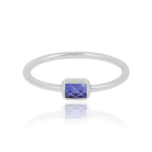 Anillos minimalistas de diseño simple, plata de ley 925, piedra lunar, anillo de piedra preciosa natural para joyería de moda, exportador mayorista de anillos - Product Image 5