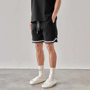 Pas encore d'avis Vente en gros Short de basket-ball pour homme avec logo personnalisé broderie écusson séchage rapide Short de basket-ball en maille avec poches - Product Image 3