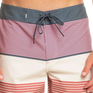 Shorts de bain pour hommes, design à trois panneaux, séchage rapide, résistant au chlore, imperméable, toile, élasthanne/polyester, motif imprimé, cordon de serrage - Product Image 5