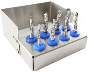 Taladros de irrigación externa para implantes dentales Juego de 8 piezas endurecidas con revestimiento de plata CE APROBADO POR MIRHA INSTRUMENTS - Product Image 5