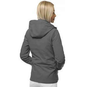Chaquetas Softshell transpirables impermeables cortavientos con cremallera para mujer lisas hechas a medida de alta calidad - Product Image 6