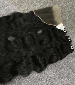 Los mejores vendedores de Vietnam ofrecen extensiones de cabello ondulado natural virgen sin procesar cabello humano crudo suave con cutícula alineada - Product Image 4