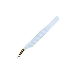 Pinzas para Pestañas de Punta Fina y Duraderas con Superficie Lisa/Serrada, Pinzas de Acero Inoxidable para Extensión de Pestañas - Product Image 4