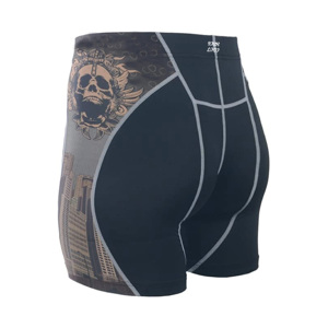 Pantalones cortos de compresión para hombre, ropa de gimnasio, color negro, elásticos, transpirables, de secado rápido, para correr - Product Image 4