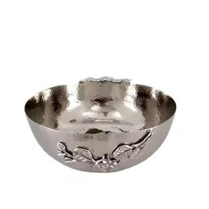 Bol de service en métal de forme ronde, série de vaisselle pour espaces de repas élégants - Product Image 2