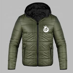 Chaqueta de esquí bomber de invierno para hombre CardiacSports, corte ajustado, estampado por transferencia térmica, color liso, con capucha, cuello alto, frontal negro, estilo urbano. - Product Image 6