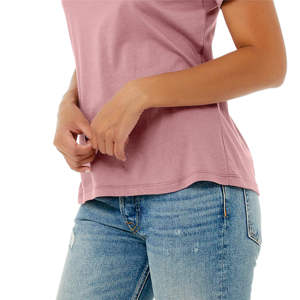 100% Airlume หวีและแหวนปั่นฝ้าย32เดี่ยว4.2ออนซ์กล้วยไม้ผู้หญิงผ่อนคลายเสื้อแขนสั้นเสื้อยืด - Product Image 5