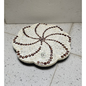 Available OEM Trending Beautiful Design Handicraft MOP Searving <b>Tray</b> for Home Restaurant Decor Made in Vietnam - Product Image 3