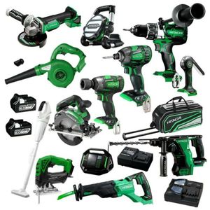 Kit Combinado MultiVolt de 5 Piezas Inalámbrico de Iones de Litio de 36 V y 5.0 Ah/2.5 Ah de HiKOKI - Product Image 1