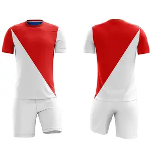 畅销全升华印刷定制标志足球服/最新新设计足球服套装