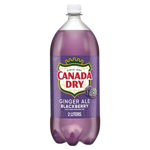 Canada Dry 2L <b>Bottle</b> Caffeine-Free Fruity Cream <b>Soda</b> Flavoured with Blackberry Ginger Ale Chocolate Coffee Bulk Box Packaging - Product Image 1