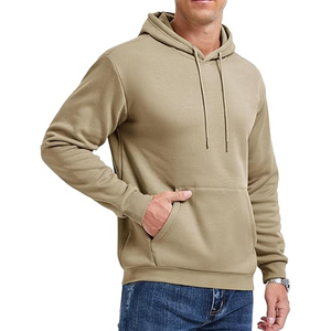 Sweat à capuche décontracté pour homme, personnalisé, brodé, uni, en polyester/coton, polaire respirant, coupe régulière, streetwear, Pakistan - Product Image 2