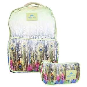 กระเป๋านักเรียน 2291 -ลายขนนกยูง - Product Image 2
