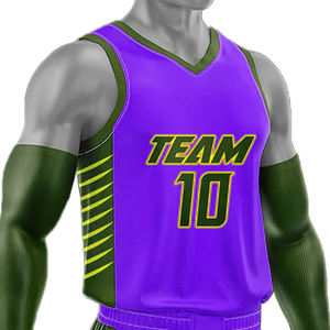 Design de maillot de basket-ball personnalisé pour kit d'équipe Col en V Sublimation haut de gamme Fabriqué au Pakistan Pantalon de qualité supérieure Design personnalisé - Product Image 2