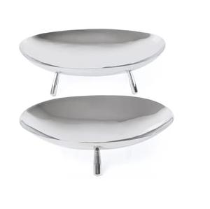 Restaurant And Cafe Catering Service Dinner Supplies Serving Tray Luxurious Style Top Quality Metal Decor Tray Set of 2 - Product Image 6