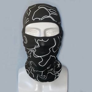 Motorcycle Windproof Knit <b>Hats</b> Full Face Wool Balaclava Warm Embroidery <b>Knitted</b> Winter <b>Hats</b> <b>Men</b> Wholesale Custom Made - Product Image 1