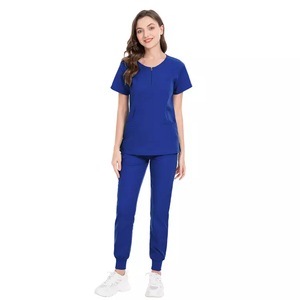Vente en gros de polyester spandex toile respirante et confortable uniformes de médecin d'hôpital blouses pharmacie médecin infirmière femmes - Product Image 2