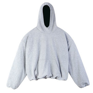 Sudadera con capucha cuadrada de mezcla de algodón básico de peso pesado para hombre personalizada de alta calidad capa de Sudadera con capucha de gran tamaño de invierno - Product Image 6