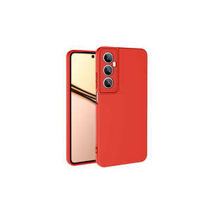 เคสป้องกันแบบบางกันกระแทกแบบพรีเมี่ยมสำหรับ realme C65 4G เคสป้องกันซิลิโคนเหลวสีแดงซิลิโคนแบบนิ่มสำหรับ A53 7 plus PROMAX - Product Image 1
