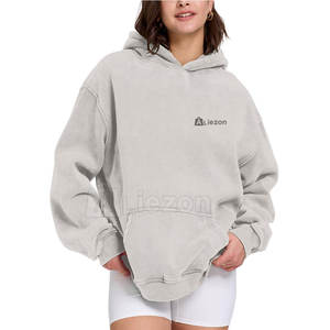 Vente chaude Premium Quality Women's Acid Wash Hoodies Vêtements d'hiver confortables avec col à capuche Vente en ligne - Product Image 3