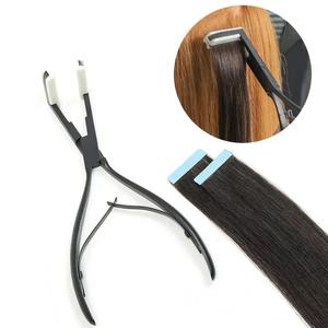 Pince à extensions de cheveux Pro Tape, acier inoxydable, outils multifonctionnels pour cheveux, design ergonomique, forme de pont de 4,5 cm - Product Image 6