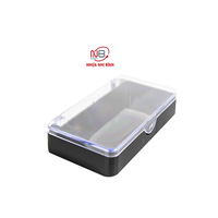 Boîte de rangement cosmétique en plastique GPPS, forme mini rectangle, légère, multicolore, de luxe, OEM/ODM, pour la conservation des faux cils